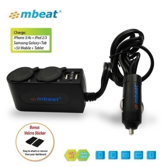 mBeat 3A 15W Dual Port USB and Dual Cigarette Ligh-preview.jpg